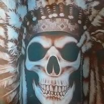 Indian Skull Cheif hoodies